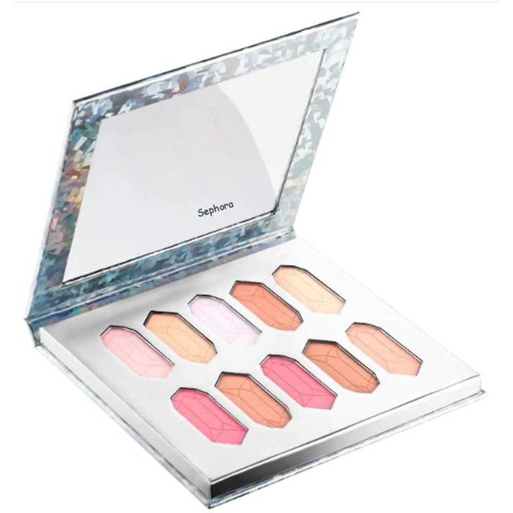 Sephora What A Gem! Crystal Face Palette Radiant Pressed Powder Bronze Gold